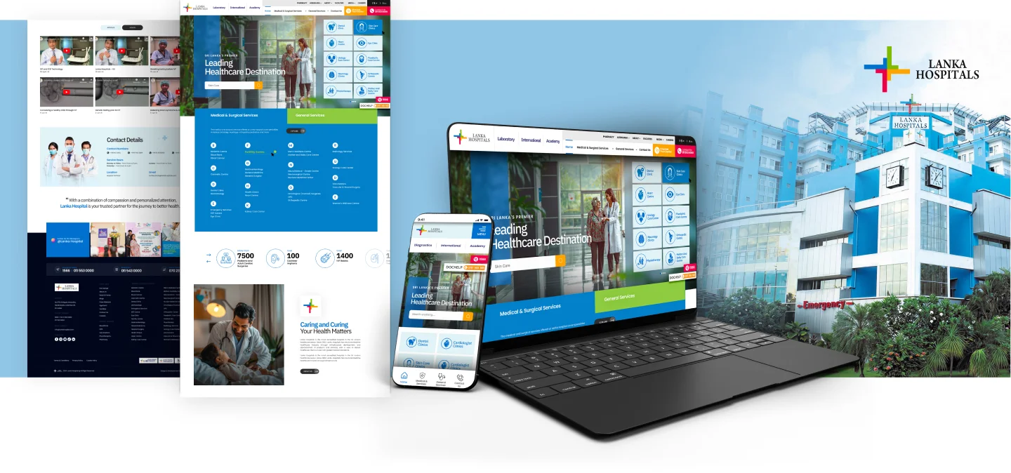 Health website design