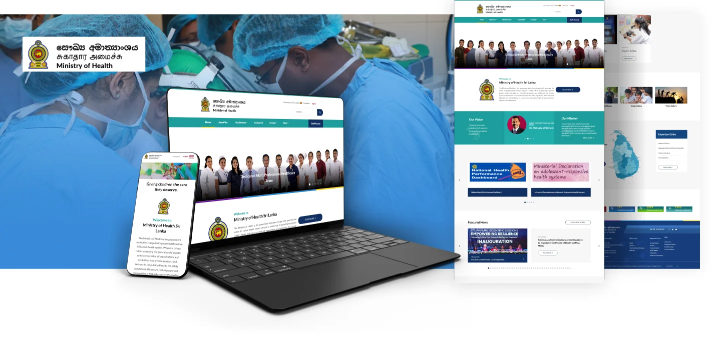 Health website design