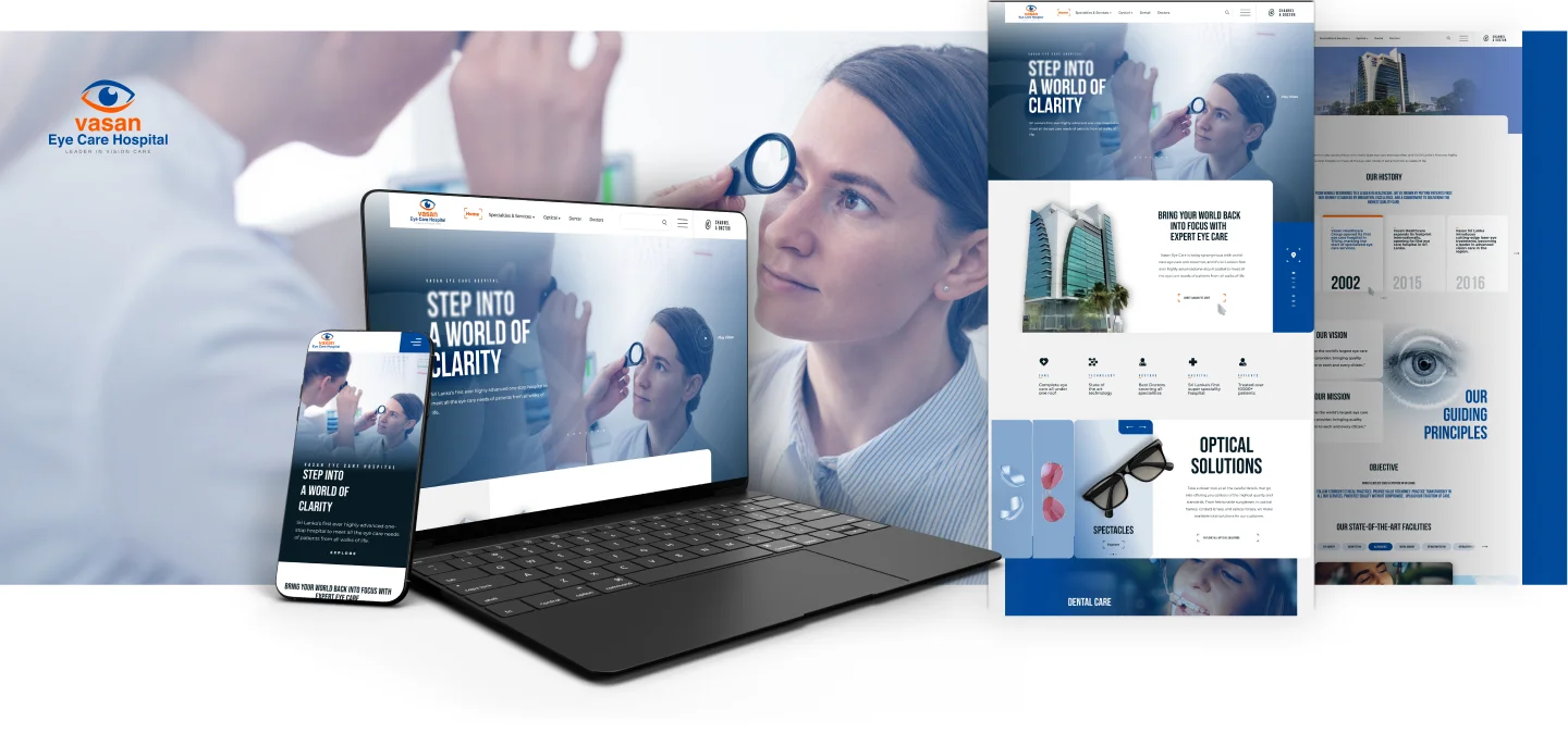 Health website design
