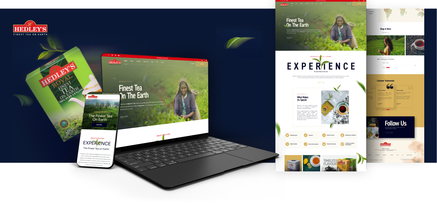 e commerce website design sri lanka hedleys desktop