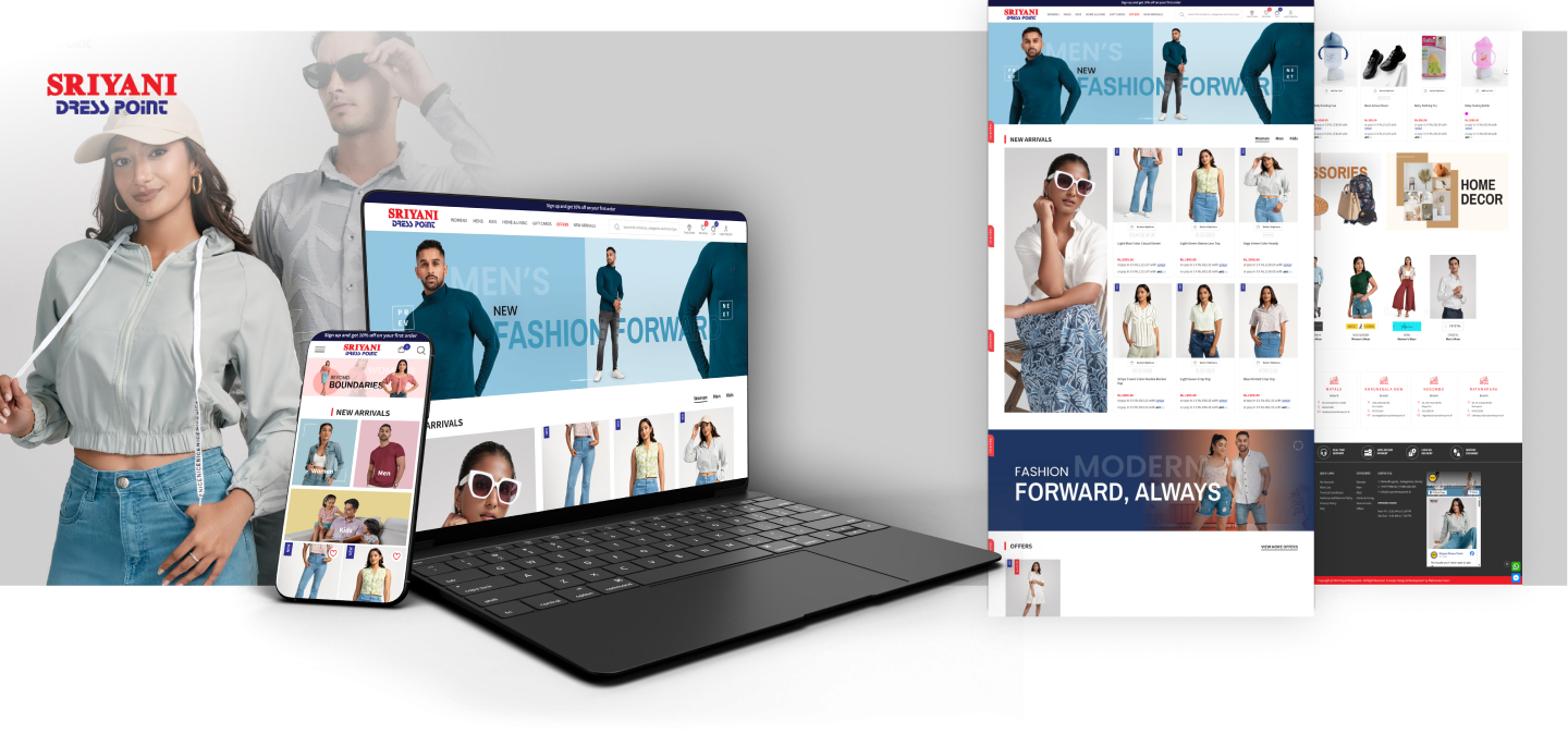 e commerce website design sri lanka sriyani desktop