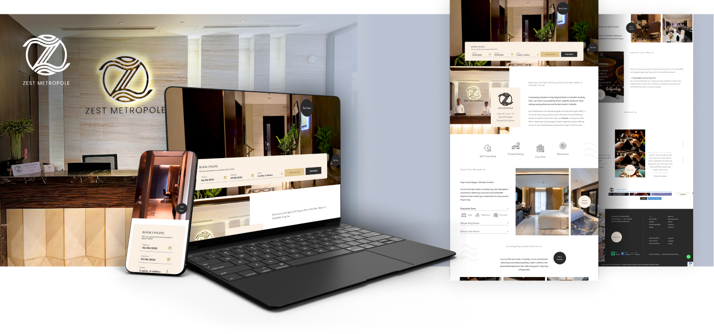 hotel website design