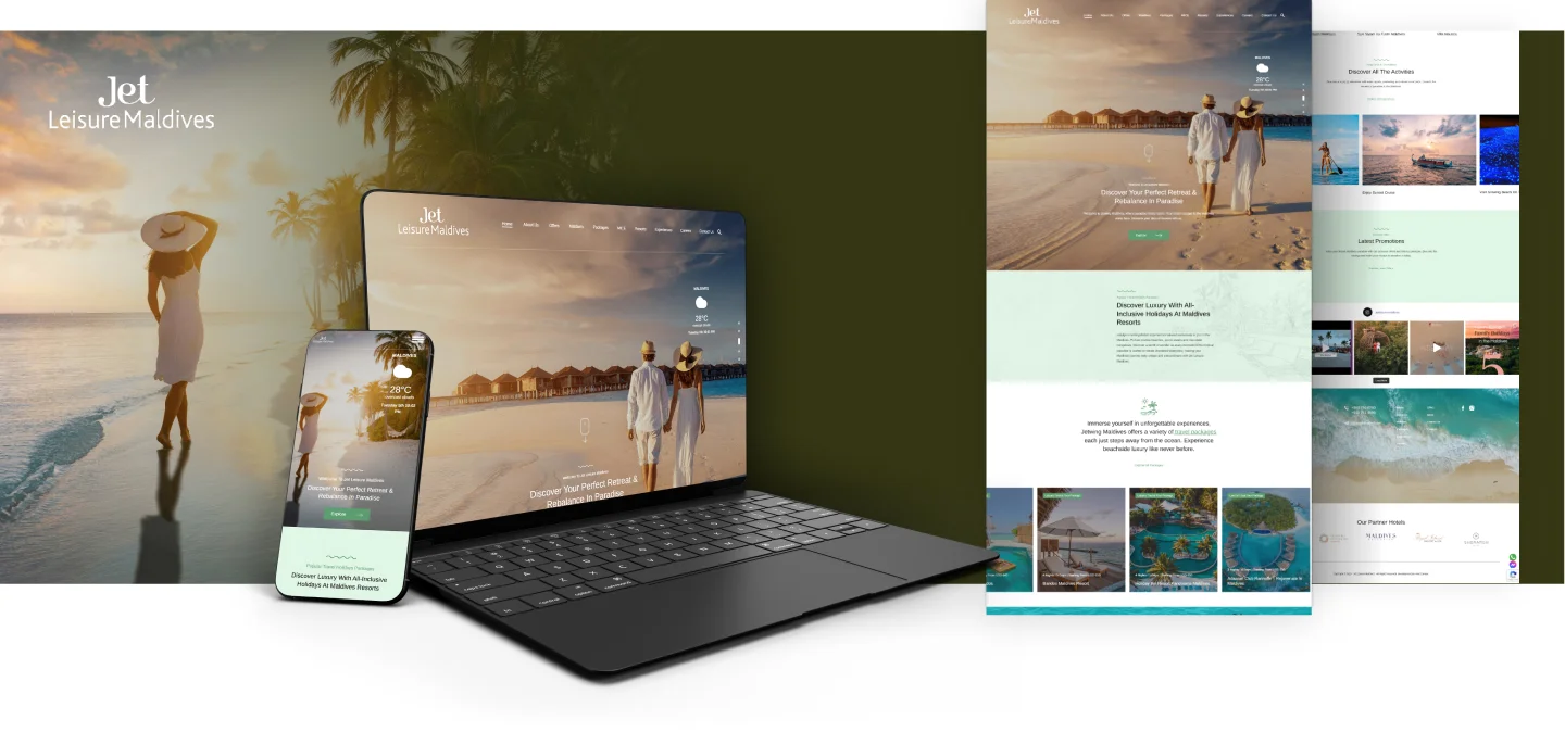 travel website design