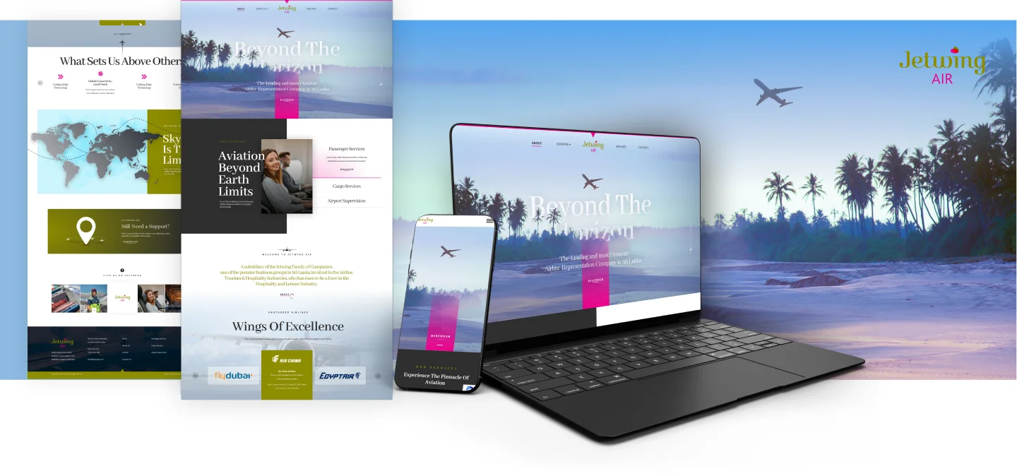 travel website design