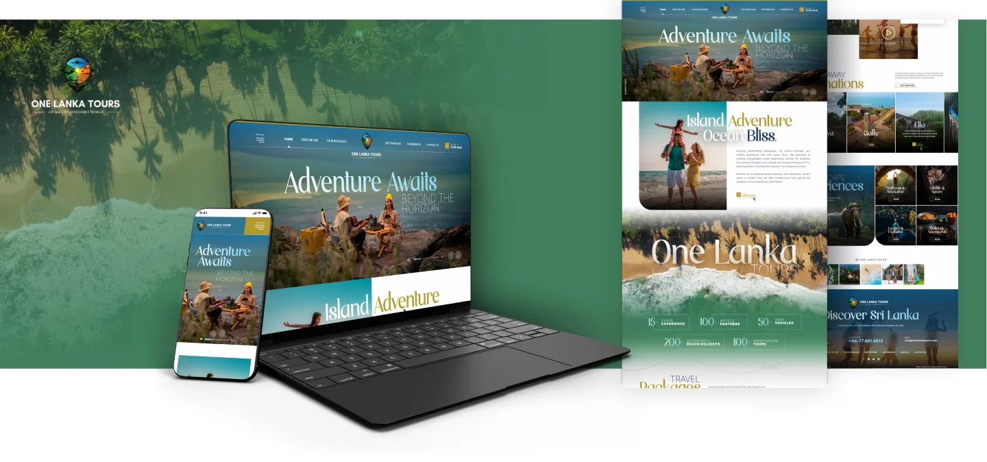 travel website design