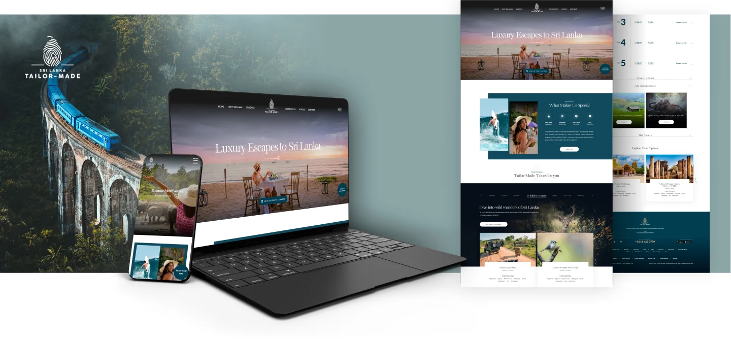 travel website design