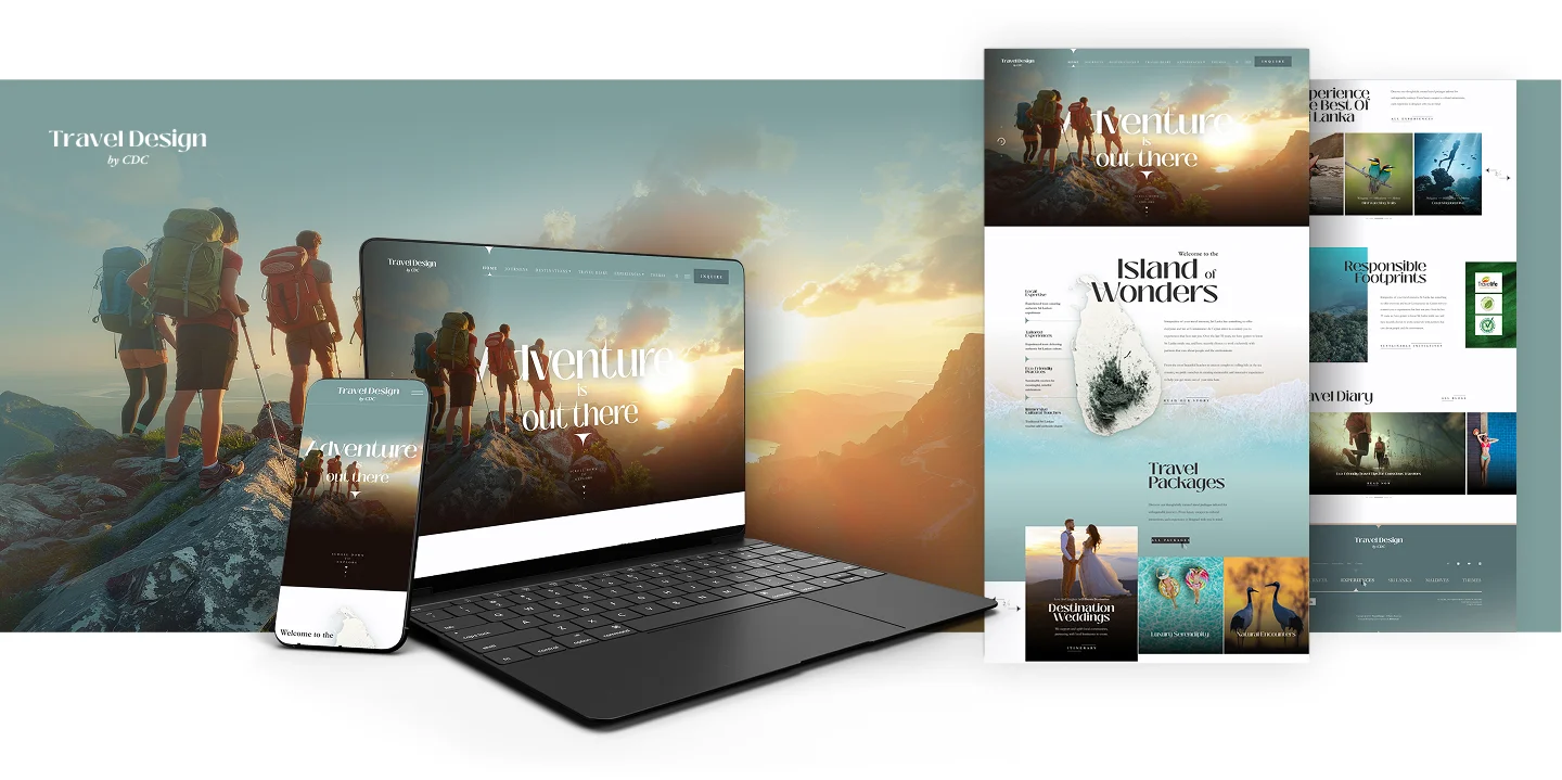 travel website design